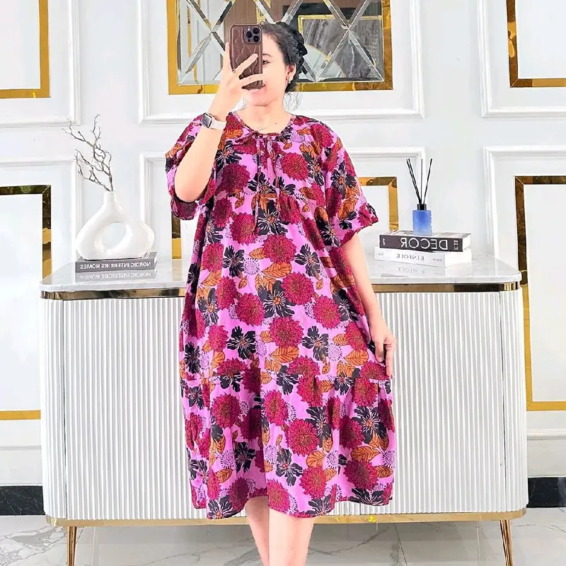 DASTER JISSO JUMBO BUSUI WANITA BAHAN RAYON PREMIUM ADEM NYAMAN RATU LAKU DASTER Bumil Dress  Rempel 1