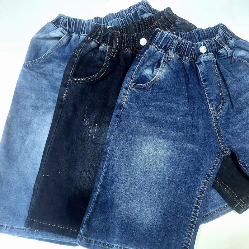  Quần jeans trẻ em lưng thun vải co giản có Ba màu xanh và xanh Đậm,Đen  - Size -10-20  18-55kg  