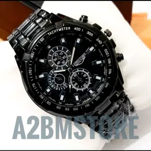 Jam Tangan Rantai Pria Termurah Stainless Asli Analog Casual Quartz Terbaru Desain Elegan Watches