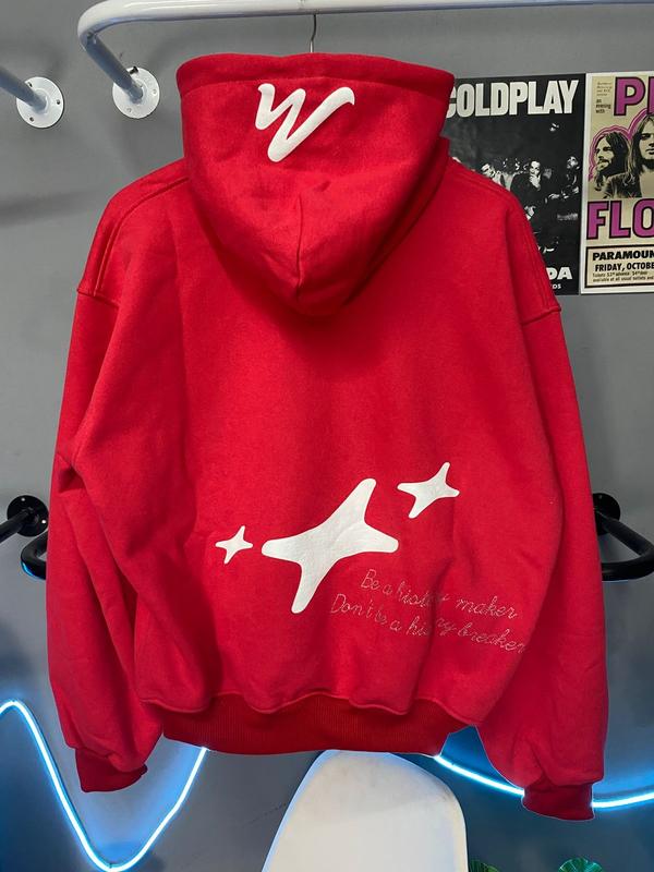 Hoodie Boxy Well Dressed Print Foaming And Gliter Aksen DRN x MON design 5