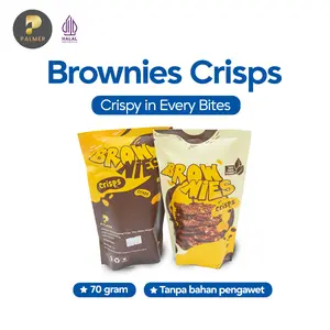 Brownies Crispy Coklat Palmer Bakery 70 gram Tanpa Bahan Pengawet