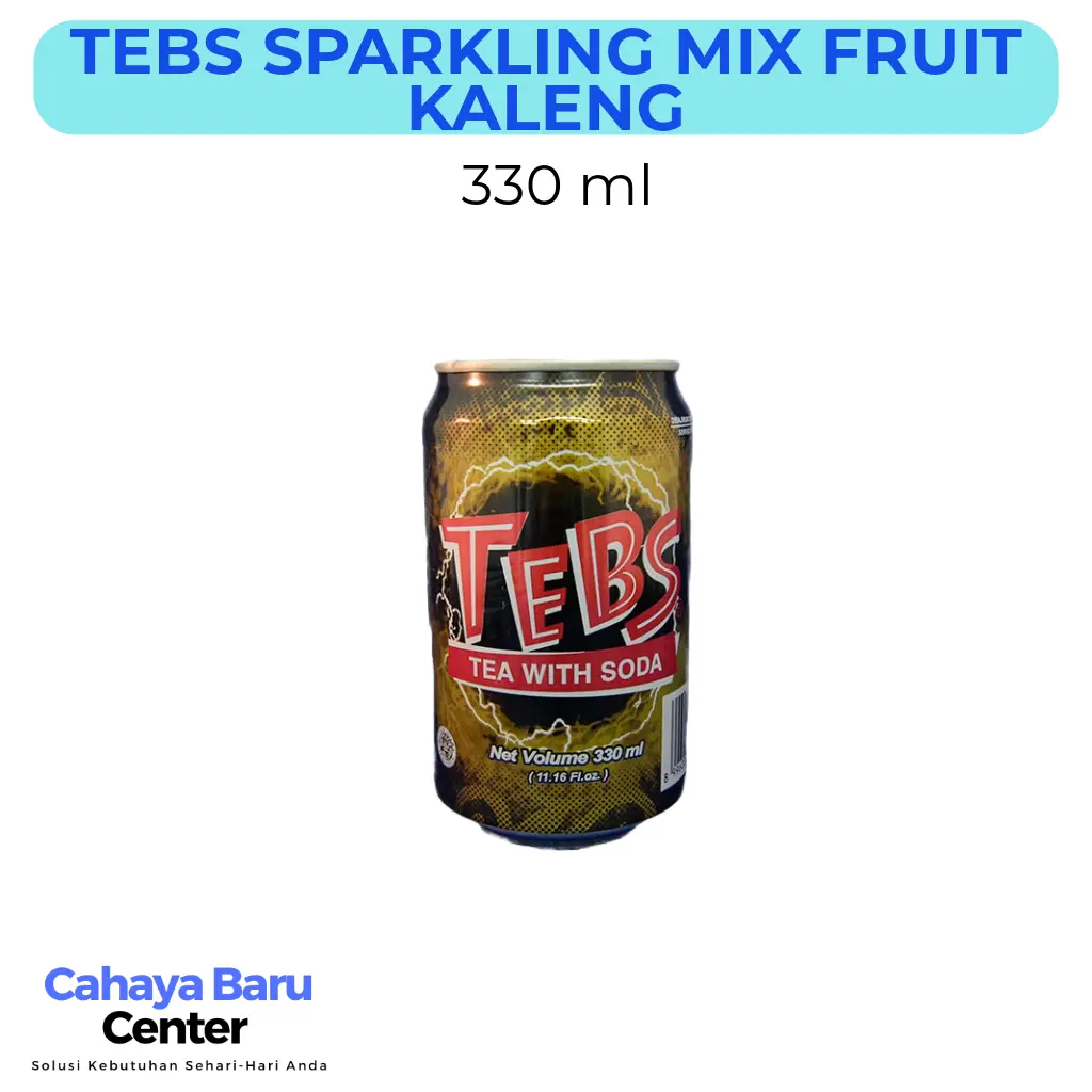 TEBS Sparkling Teh Minuman Soda Mix Fruit Kaleng 330 ml