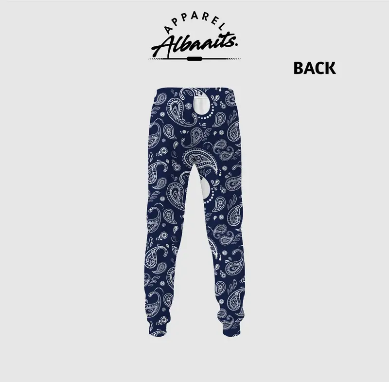 Celana Joger Sweatpants Bandana Paisley Printing Motif 3 1