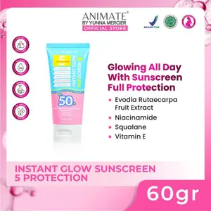 Animate Instant Glow Sunscreen 5 Protection 60 gr