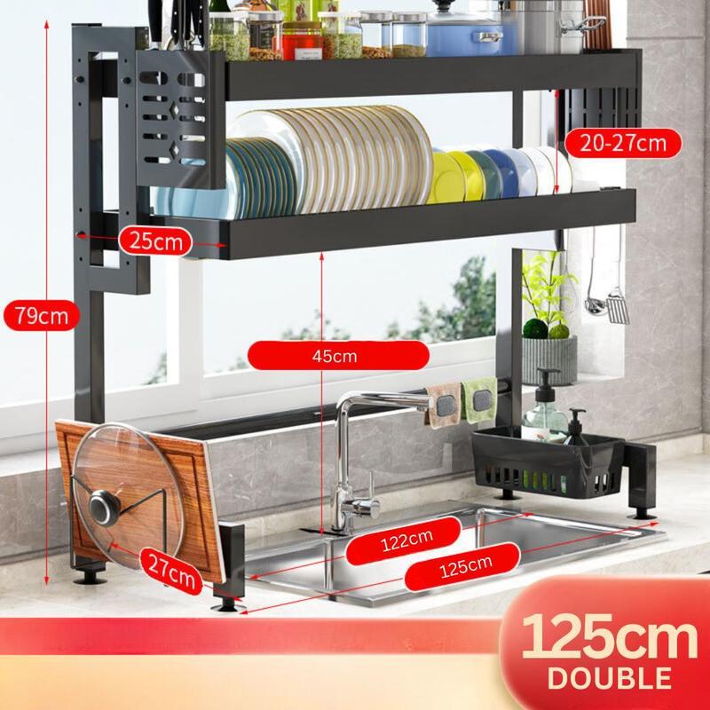 Rak Pinggan Sinki Stainless Steel Dish Rack Rak Dapur Rak Sink - TikTok ...