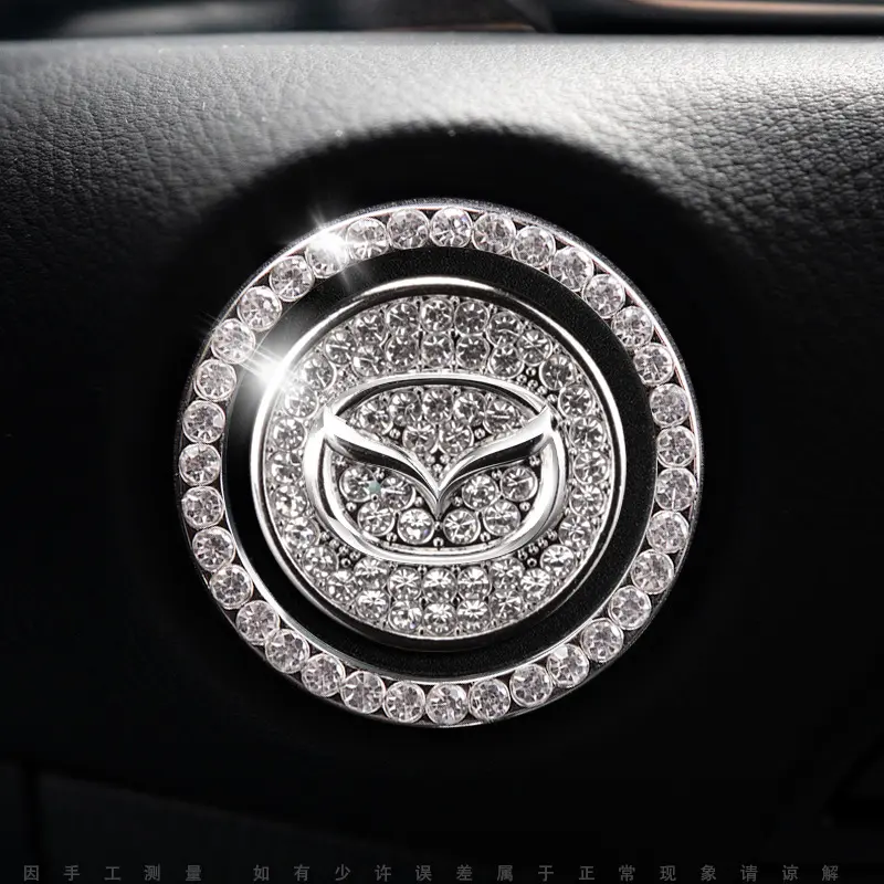 Hiasan Tombol Start Engine Dengan Logo Permata Permata Car 5