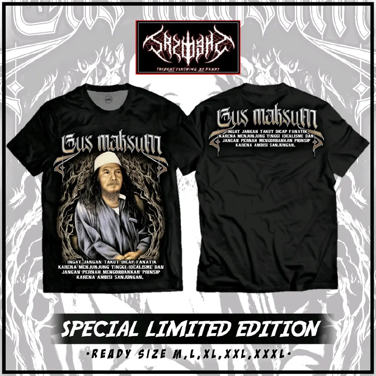 KAOS PAGAR NUSA TERBARU KAOS GUZ MAKSUM VOL 3 DESIGN TERBARU