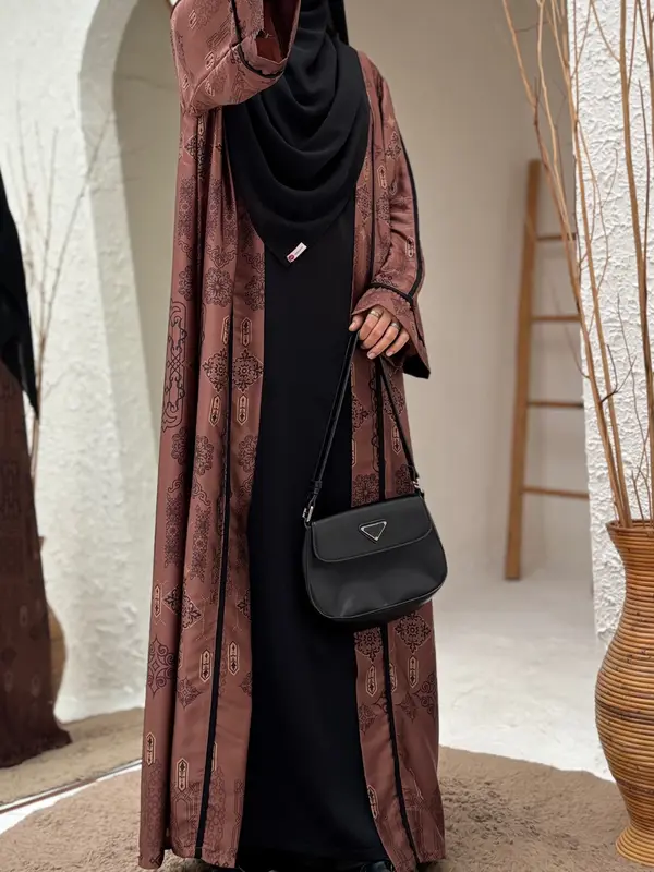 Dmd Apparel - Abaya Raudah armaniesilk kombinasi marbela silk Gamis Cantik Lebaran Simple 7