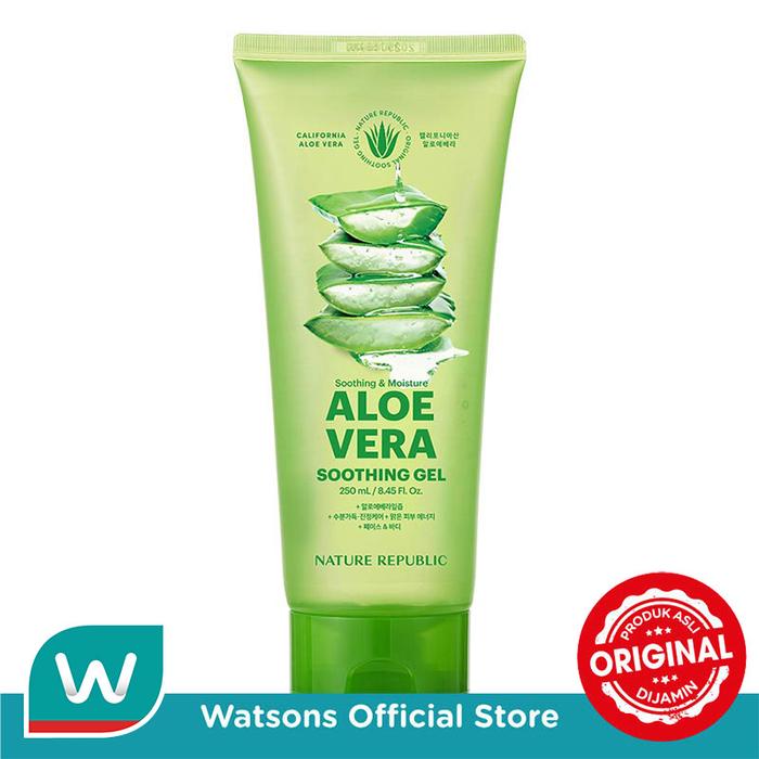 Gambar Nature Republic Soothing & Moisture Aloe Vera 92% Soothing Gel Tube 300ml dari Watsons Indonesia Official Store Kab. Tangerang Tokopedia