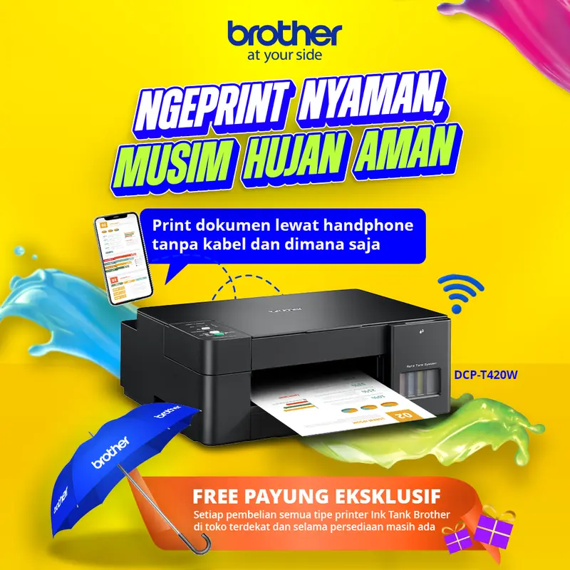 Brother Printer Ink Tank DCP-T420W Print Scan & Copy 0