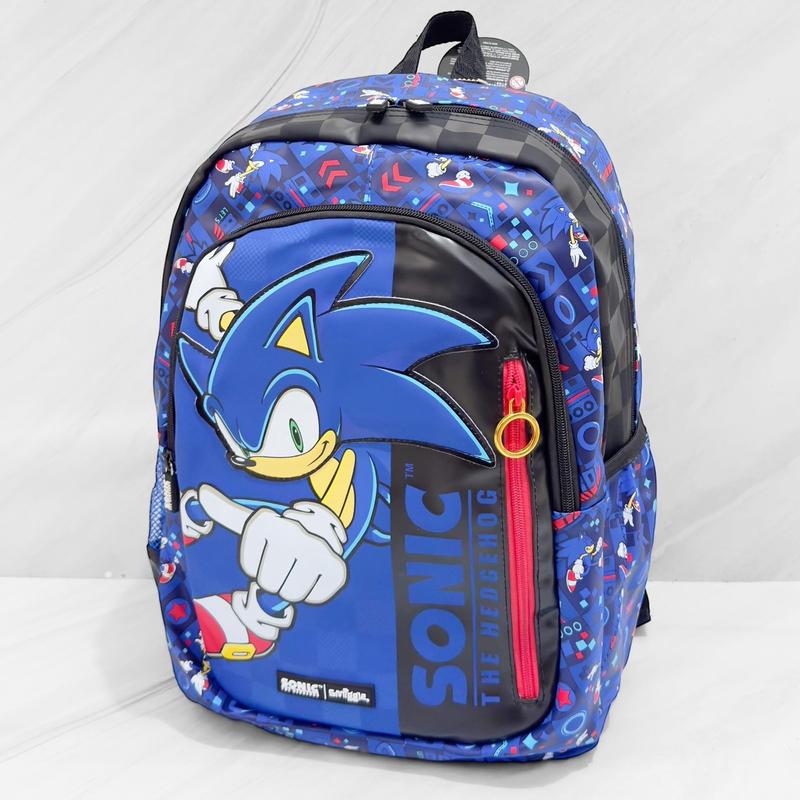 Tas Ransel Anak Sekolah SD Smgle Sonic Classic Backpack Blue - Polyester PU, Muat Laptop 15 Inch 1