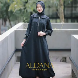 SERIES ALDANA PAFFEREN (AP-02) - Abaya Embos Kurma by Aldana Fashion & Hijab