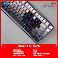 Gambar KEYLAB - HEART SHAPE - 21 KEYS - SIDE PRINT - CHERRY PROFILE - DOUBLE SHOT - SEE THROUGH - KEYCAP - KEYCAPS - Chrome dari Rumah Keyboard Kota Administrasi Jakarta Barat 4 Tokopedia