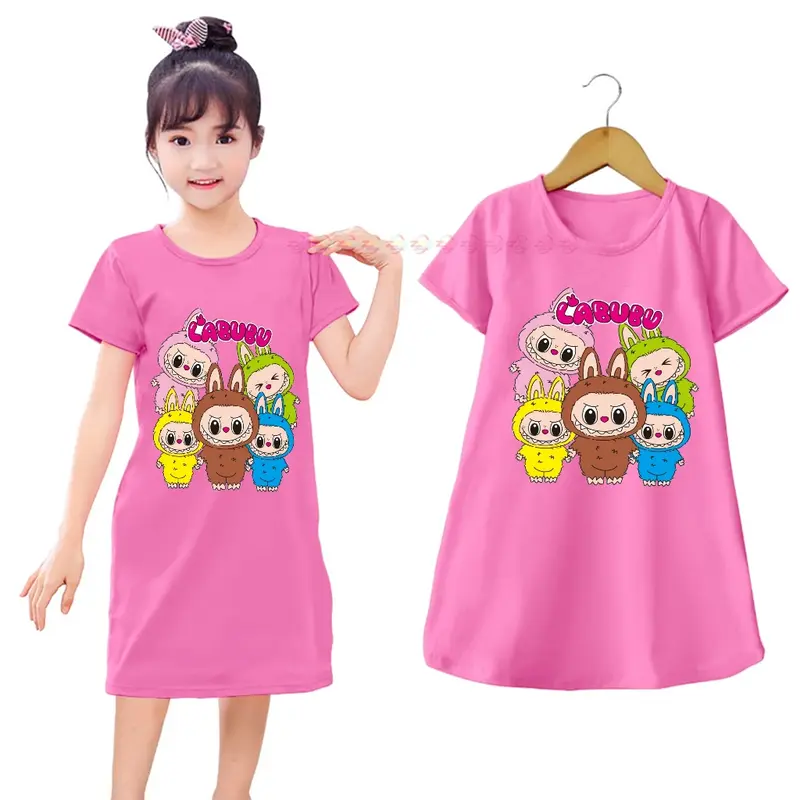 DASTER anak anak terlars//daster anak usia 2=12 tahun//bahan katun Perempuan Cewek Dress Fashion 2–12 tahun daster anak sehari-hari daster Tidur 4