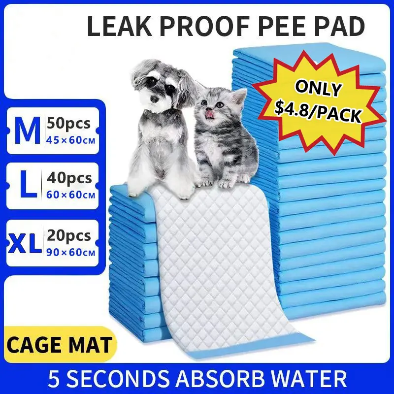SG Stock Pee Pad BUNDLE OF 4 Absorbent Pet Training Pads Disposable Pee Pad Diaper for Dogs Cats,animal Fast Delivery
