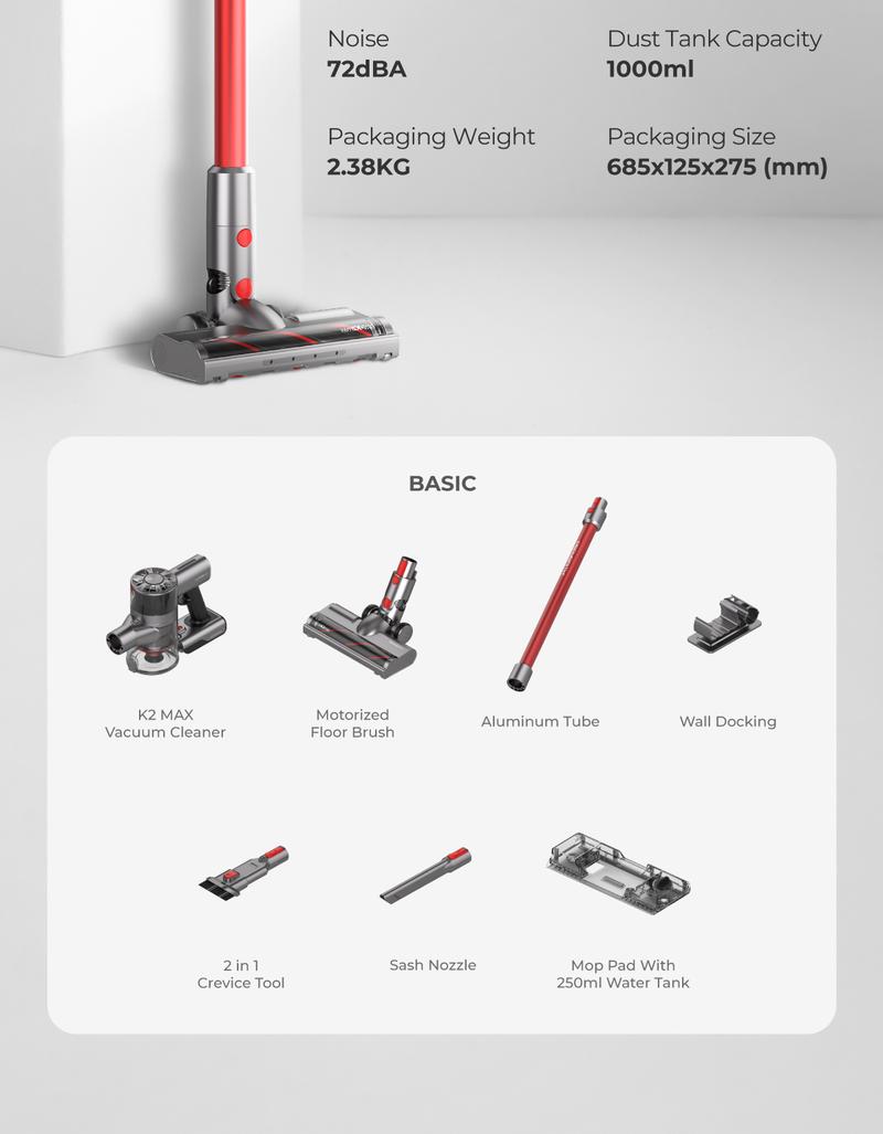 Product Introduction of PerySmith Cordless Vacuum Cleaner Kaden Series K2 Max 66