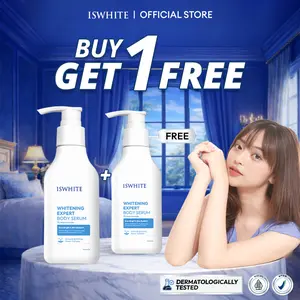 [ BUY 1 GET 1 ] ISWHITE Whitening Expert Body Serum 7% Niacinamide 200ml - Body Lotion Whitening Body Serum Glowing Serum Badan