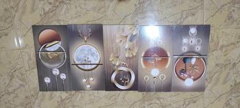 Product Review of SET HIASAN DINDING SET ISI 5 KAYU AESTHETIC PAJANGAN DINDING WALL DECOR (1 SET ISI 5) Dipasang di Dinding Satu Sisi DEKORASI DINDING ESTETIK ART Gantungan Paku from j**h i**n 1