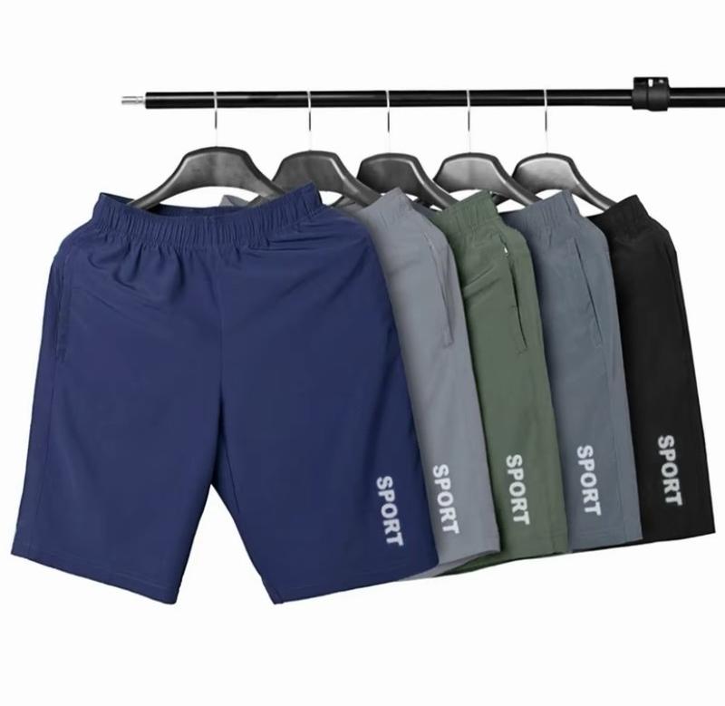 [ Giá Rẻ nhất tiktok ] Combo 5 quần short nam trơn in chữ SPORT, chất vải co giãn thoải mái vận động