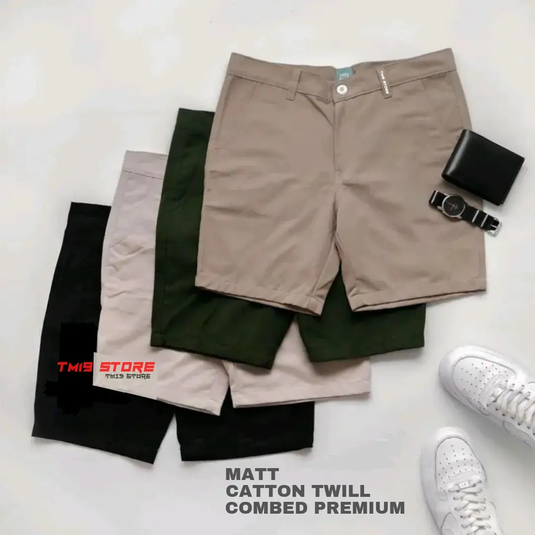 CELANA PENDEK PRIA CHINO PREMIUM SIZE 28 - 38 Casual Kain Slim-fitting Shorts Surfing