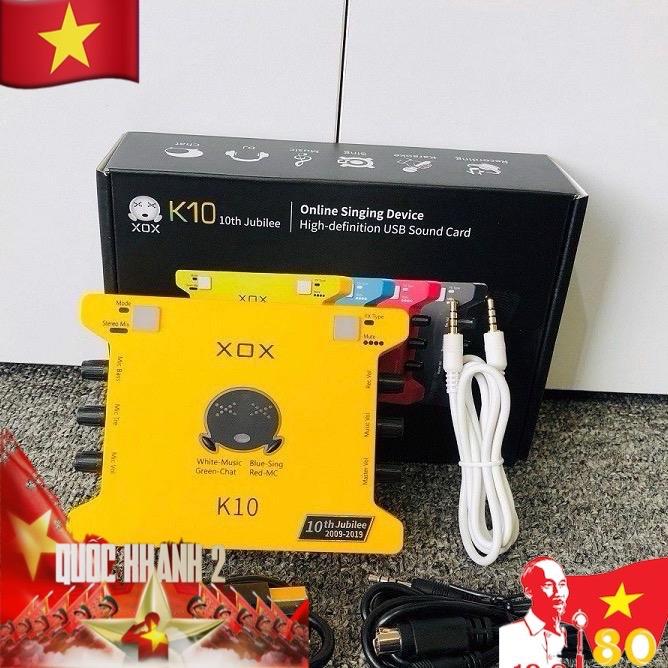  K10  âm thanh XOX K10 Jubilee 2020 cho điện thoại di động và máy tính card sound 