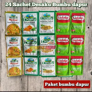 24 Sachet Paket Lengkap Bumbu Dapur Desaku, Ladaku Bubuk Bumbu Masakan