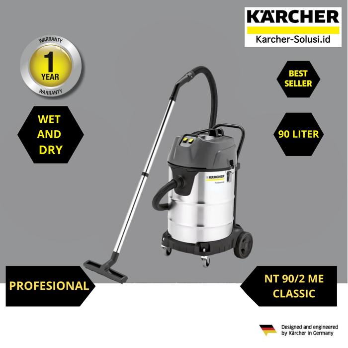 Gambar Karcher NT 90/2 ME Classic Wet&Dry Vacuum Cleaner dari Karcher Store Surabaya Kota Surabaya Tokopedia