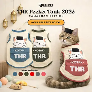 Baju Kucing Aksesoris Hewan Lucu Cowok dan Cewek - THR Saku Tank