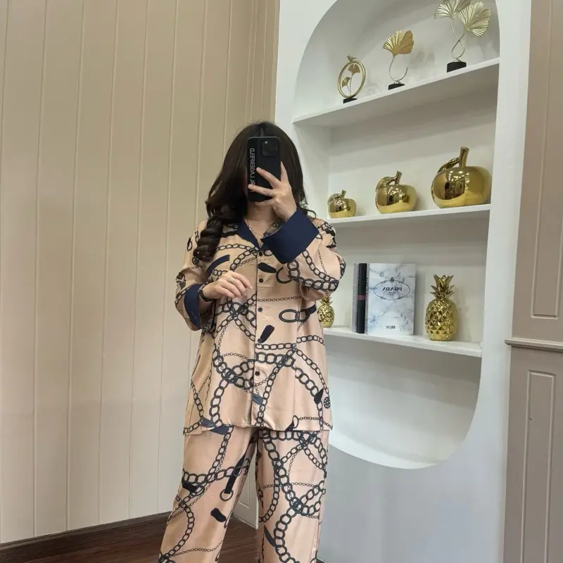 Piyama NAGITA lengan panjang celana panjang bahan rayon