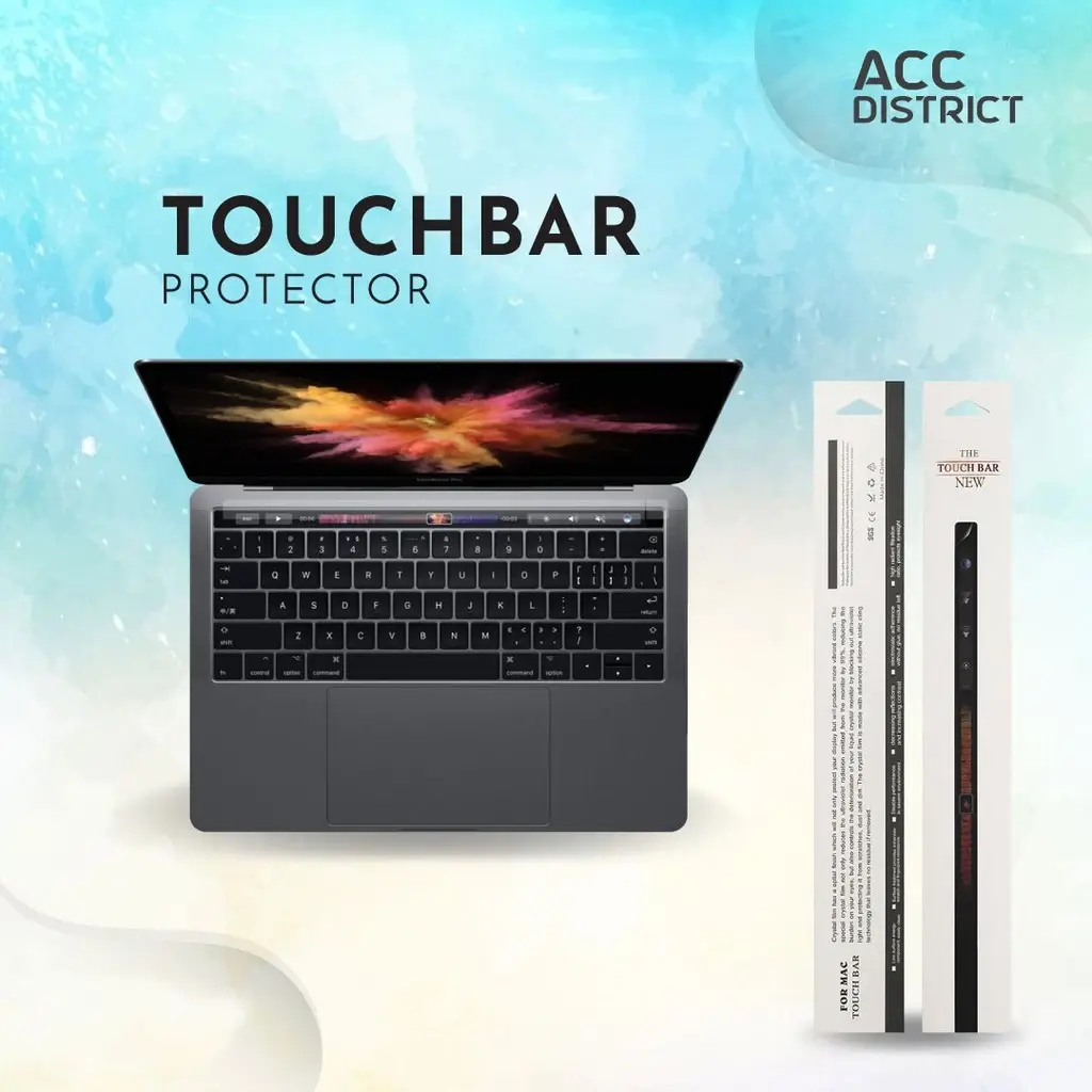 Touchbar Screen Protector / Anti Gores for Mac | Air Pro 11 13 14 15 16 Inch M1 M2 M3 Touchbar Retina 2020 2021 2022 2023 2024