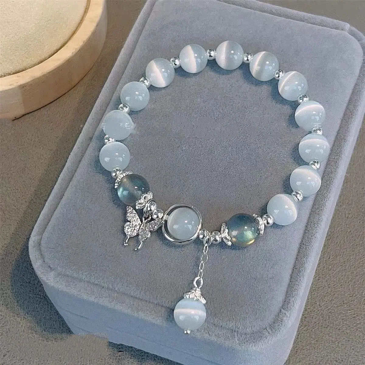 Fashion Women Bracelet Butterfly Pendant Bracelet Good Friend Gift Crystal Bracelet bella  engagement  ring jiashi  jewelry epilepsy  bracelet cincin  jepang harry styles  bracelet tennis  bracelet bracelets  men