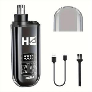 Recortador de vello nasal eléctrico portátil, Rasuradora recargable por USB, Herramienta de aseo con pantalla LED, Regalo de Año Nuevo e Invierno, Regalo de San Valentín, Rasuradoras para barba para hombres en mochilas
