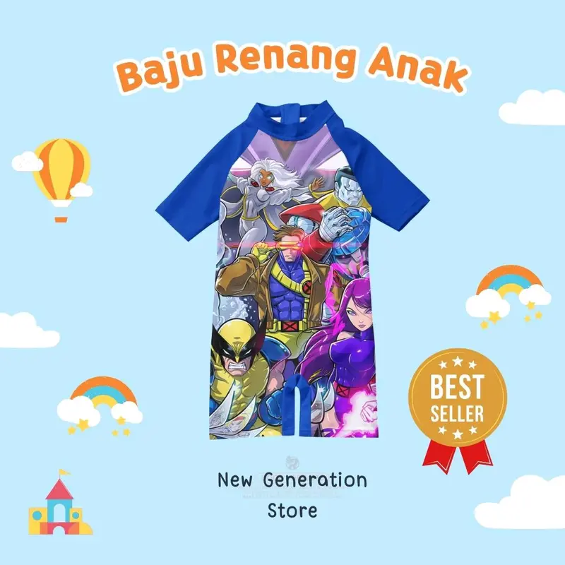 Baju renang anak laki-laki motif karakter Spiderman usia 1-10 tahun // Baju renang anak Laki-laki motif karaktek lucu // Baju renang anak Laki-laki // Baju renang anak // kids swimsuit // Sunsuit // Baju renang Bayi 1