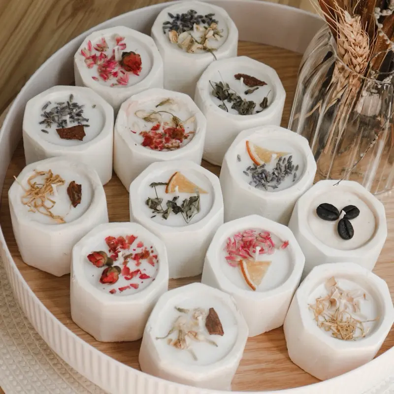Annora Concrete Scented Candle 40gr - Lilin aromaterapi Concrete - Souvenir Wangi lilin - Concrete candle