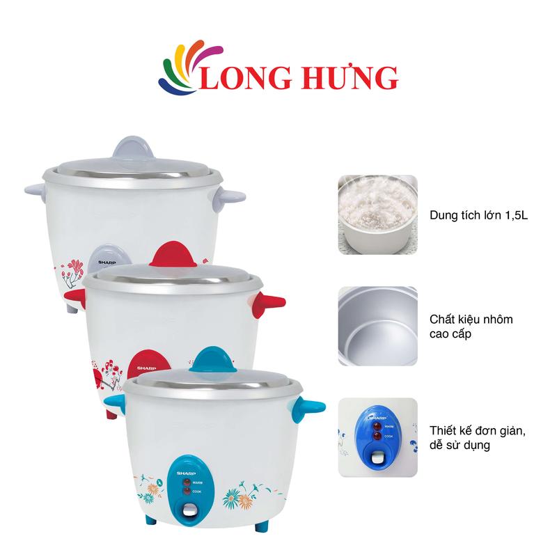 Nồi cơm điện nắp rời Sharp 1.5 lít KSH-D15V - Hàng chính hãng