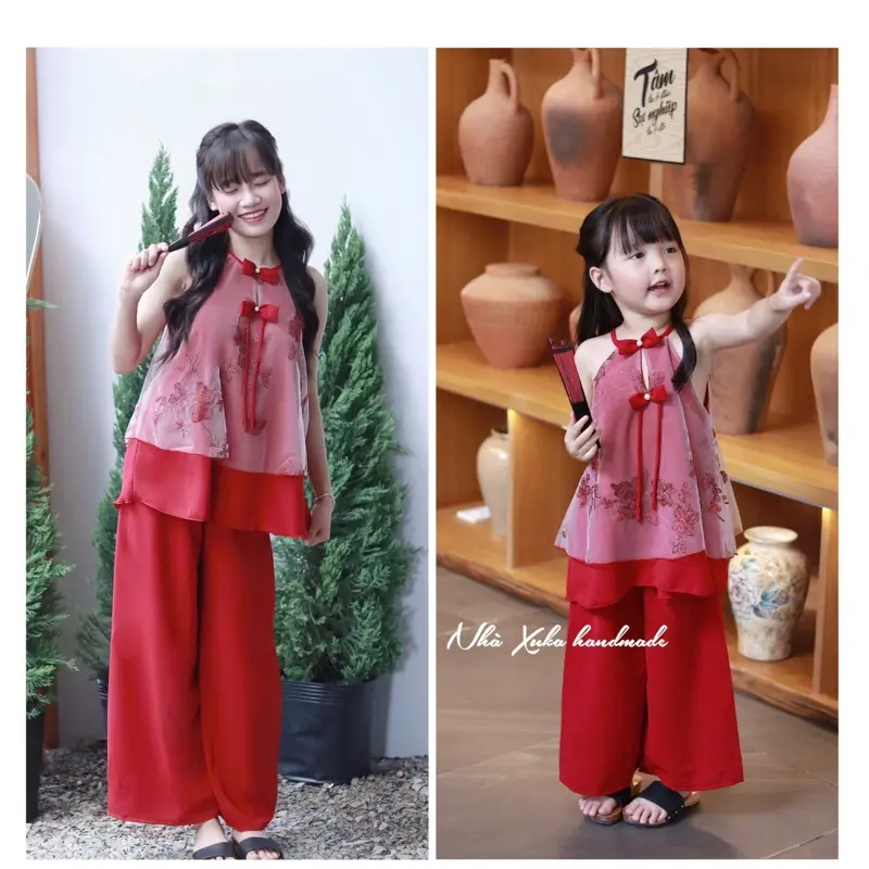 Yếm Thảo Chi cho Mẹ& bé gái (Nhà Xuka handmade)