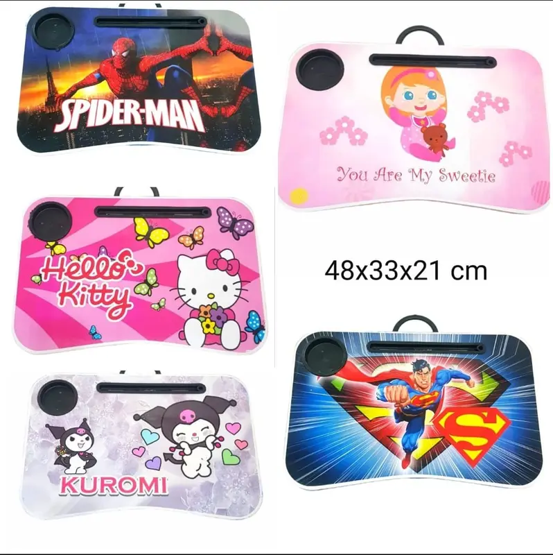 Apazada - Meja Lipat Belajar Anak Motif Karakter / Meja Lipat Portable Furniture Serbaguna  meja bisa di lipat sudah dirakit 0