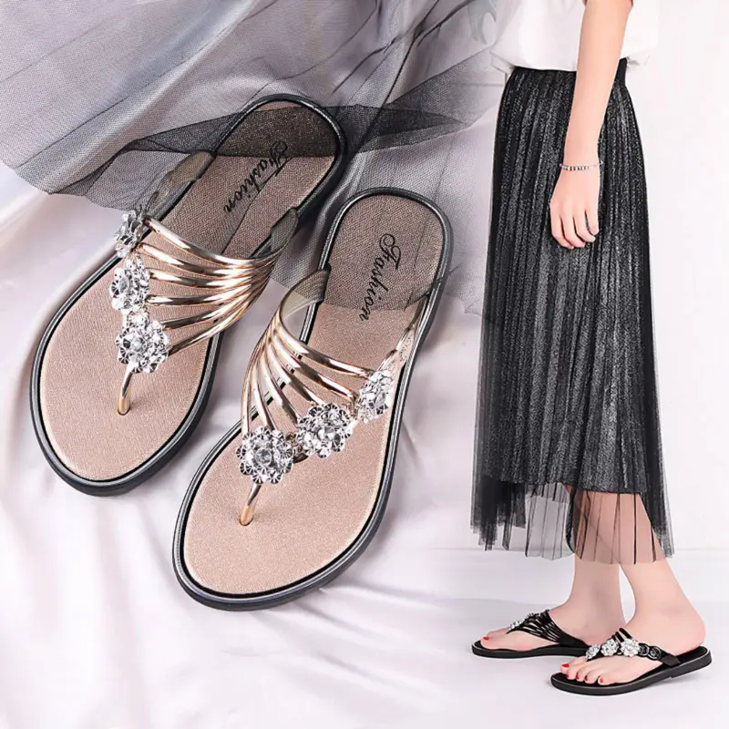 OKAIDO OFFICIAL Sandal Jepit Wanita Cewek Perempuan Model Bunga Korea Bahan Karet Style Anti Air Kekinian Jelly 5