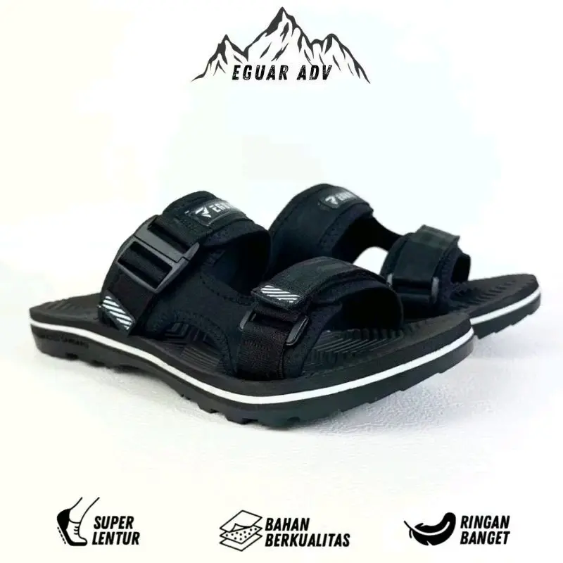 Sandal Gunung Adventure Karet Super Empuk Sandal out dor Sandal Slop Pria Terbaru 0