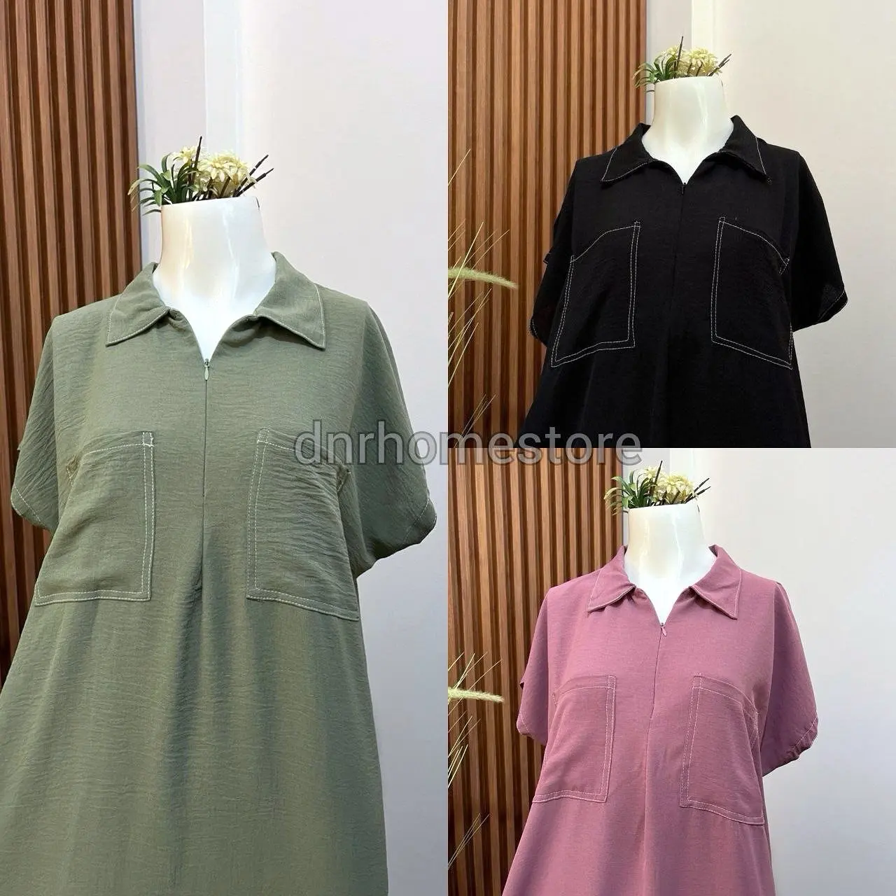 Paket 3pcs Avocado+Hitam+Mauve