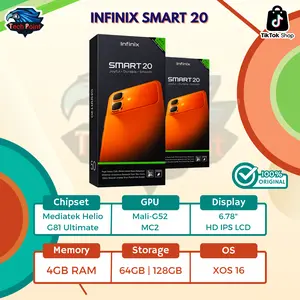 INFINIX SMART 20 4GB 64/128GB GARANSI RESMI BNIB