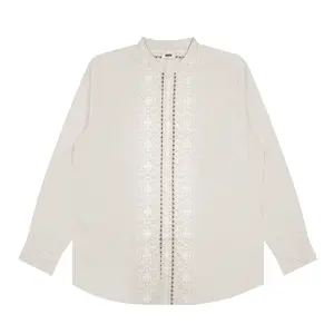 M231 Kemeja Pria Koko Panjang Khaki 0879B