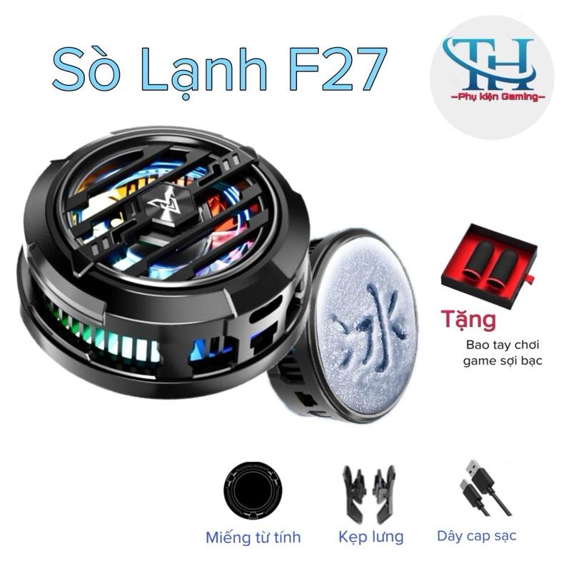 MỚI 2025 Sò Lạnh F27 15W - TH shops- hỗ trợ làm mát điện thoại máy tính bảng nhỏ gọn và nhẹ có khả năng đóng băng