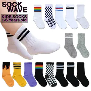 Kaos Kaki Anak Oldschool Stripe Motif Premium Sockwave 1 - 6 Tahun