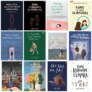 Buku Novel Best Seller Aku Kalah Aku Merindukanmu - Hai Nak - Nak Kamu Gapapa Kan - Tentang Luka Yang Kusimpan Sendiri - Kukira Kau Obat Ternyata Luka Terhebat - Kamu Tak Harus Sempurna Perempuan Wanita Psychology Resep