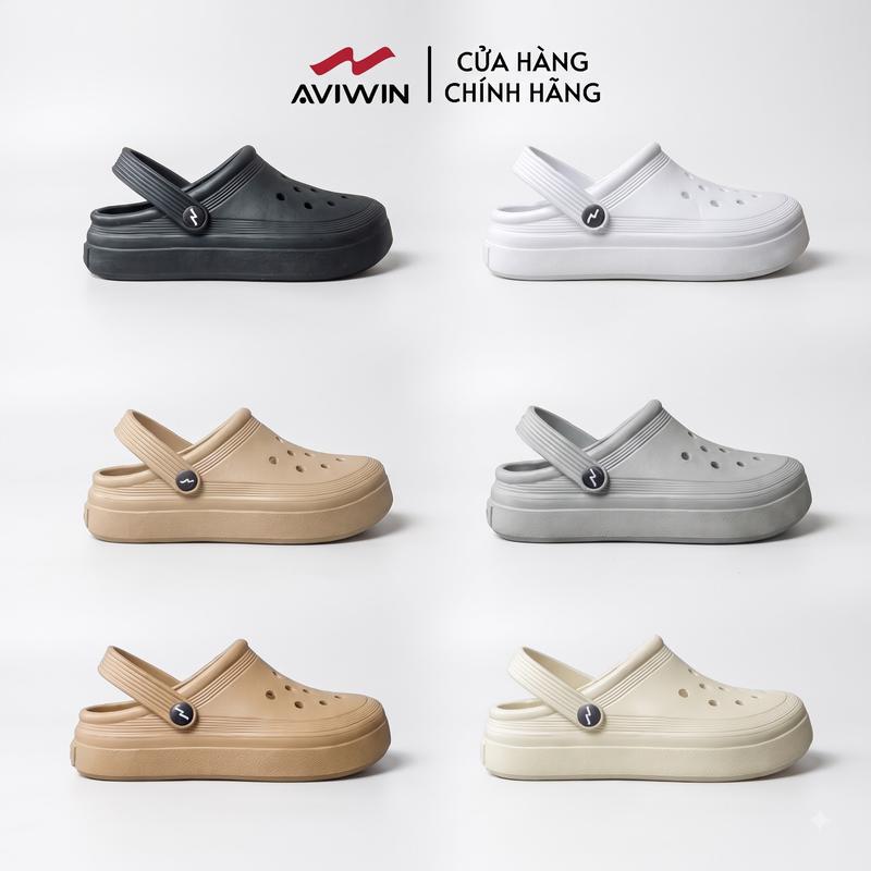 Dép Sục Nam, Nữ AVIWIN AVIGO-001 Basic, Chất EVA Siêu Nhẹ, Chống Trơn Trượt Cao 3cm