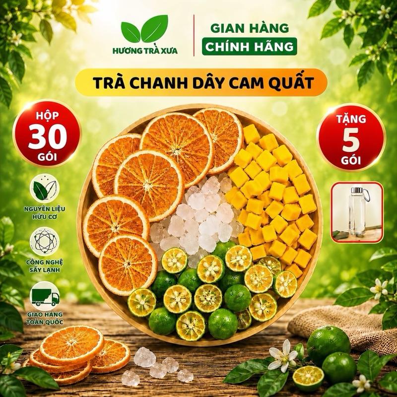 Trà Chanh Dây Cam Quất - Detox, hỗ trợ đẹp da, thanh nhiệt - Trà Triệu Lộ Tư -…
