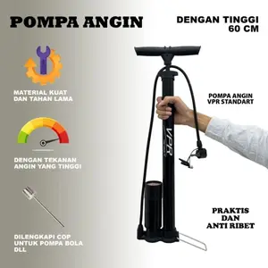 pompa angin sepeda motor dan mobil tabung meter vpr high pressure