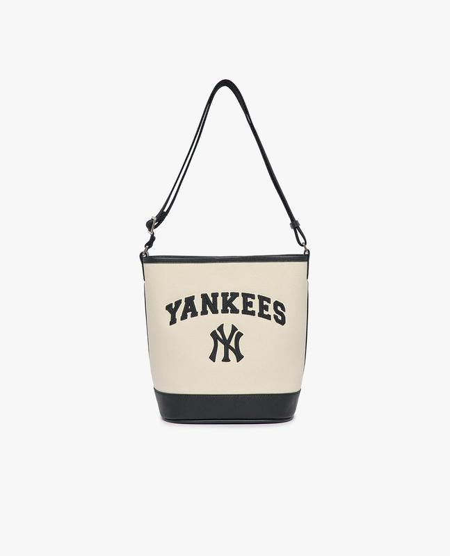  MLB - Túi đeo vai nữ Varsity Basic Canvas Bucket 3ABMS093N-50CRD 
