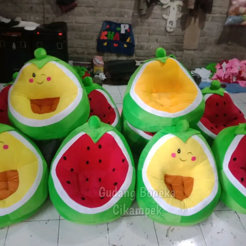 Sofa anak karakter buah lucu empuk 8